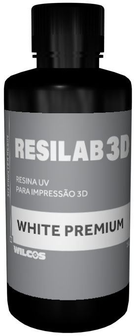 RESINA DE IMPRESSÃO 3D - RESILAB 3D PREMIUM MODELO WHITE