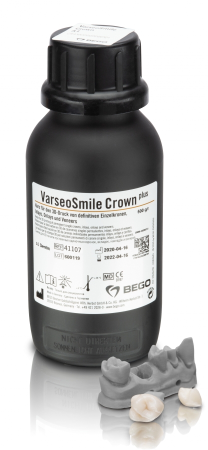 RESINA DE IMPRESSÃO 3D - VARSEO SMILE CROWN PLUS BEGO