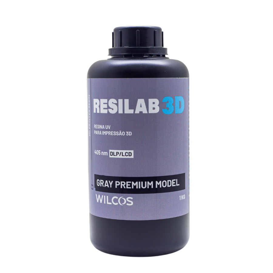RESINA DE IMPRESSÃO 3D - RESILAB 3D PREMIUM MODELO GRAY